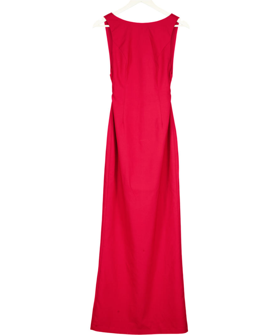 ALB Anne Louise Soiree Bow Back Dress Red UK XS