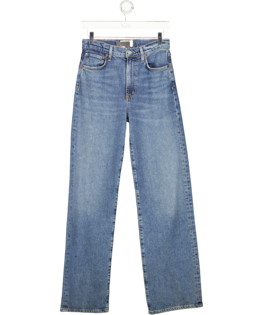 AGOLDE Blue Harper High Rise Straight Leg Jean W25