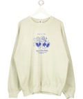OTHER SIDE STORE Light Green 'pasta La Vista' Sweater - Vintage Washed Sweatshirt UK XL