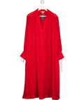 H&M Red Lyocell-blend Kaftan Cover Up Dress UK S