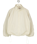 ASOS Design Oversized Bubble Hem Track Jacket In Off White UK S