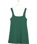 ZARA Green Square Neck Mini Dress UK S