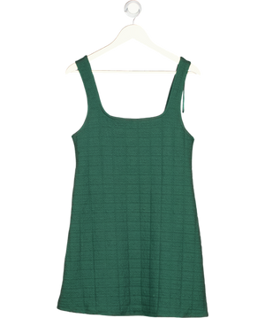 ZARA Green Square Neck Mini Dress UK S