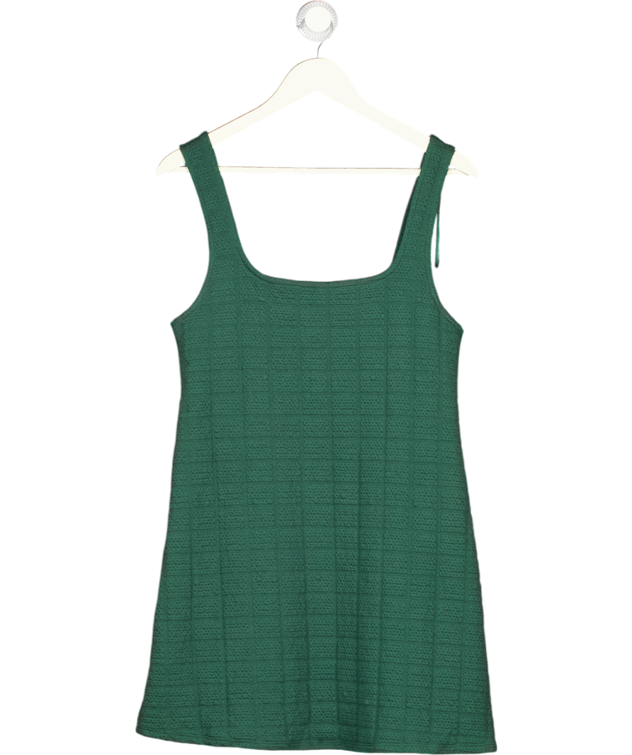 ZARA Green Square Neck Mini Dress UK S