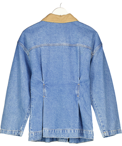 ASOS Blue Denim Cinched Waist Jacket UK 8