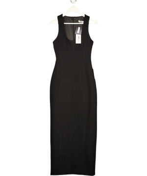 ODDMUSE Black Cotton Mix Midi Dress UK XS