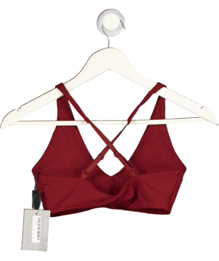 ONER ACTIVE Burgundy Red Sports Bra UK S
