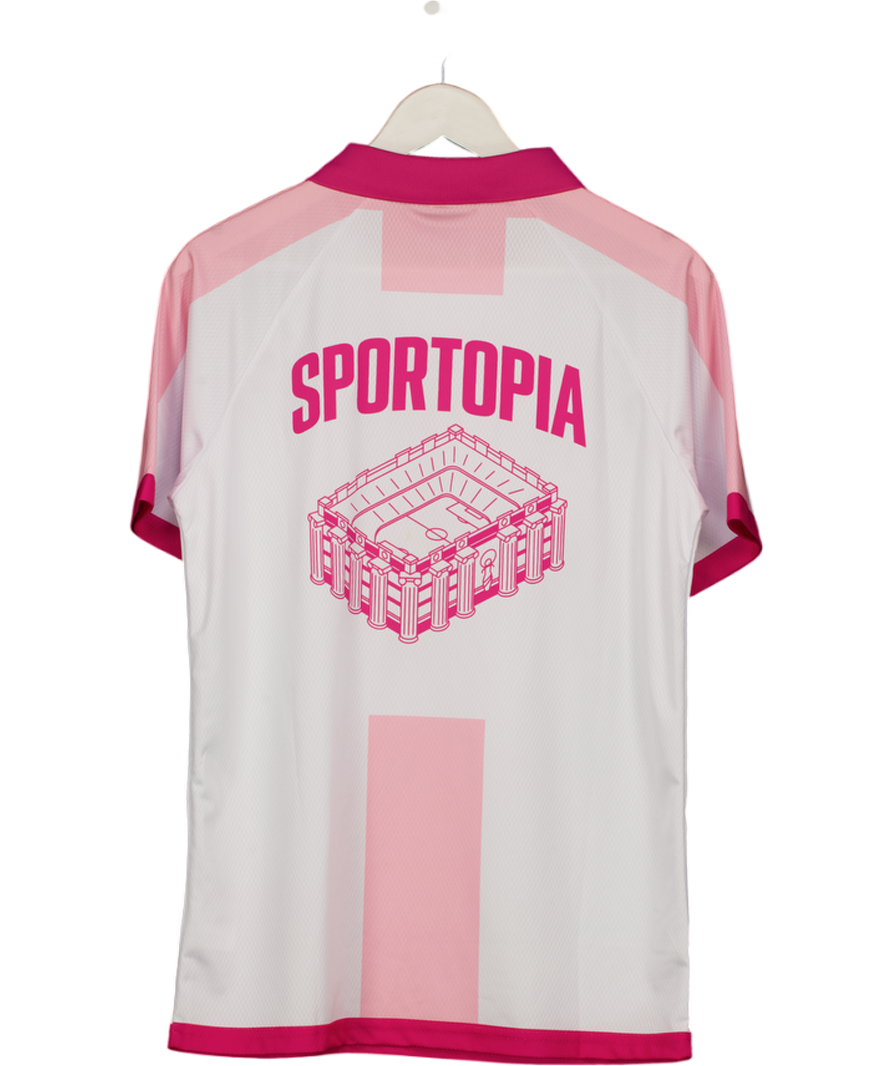 SELFRIDGES White Sportopia Football Branded-print Woven T-shirt UK M