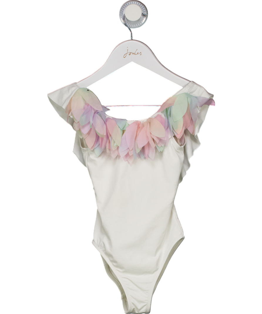 STELLA COVE White Pastel Rainbow Petal Swimsuit 2 Years