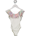 STELLA COVE White Pastel Rainbow Petal Swimsuit 2 Years
