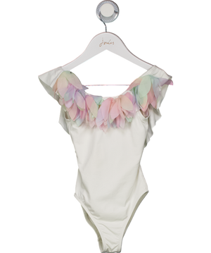 STELLA COVE White Pastel Rainbow Petal Swimsuit 2 Years