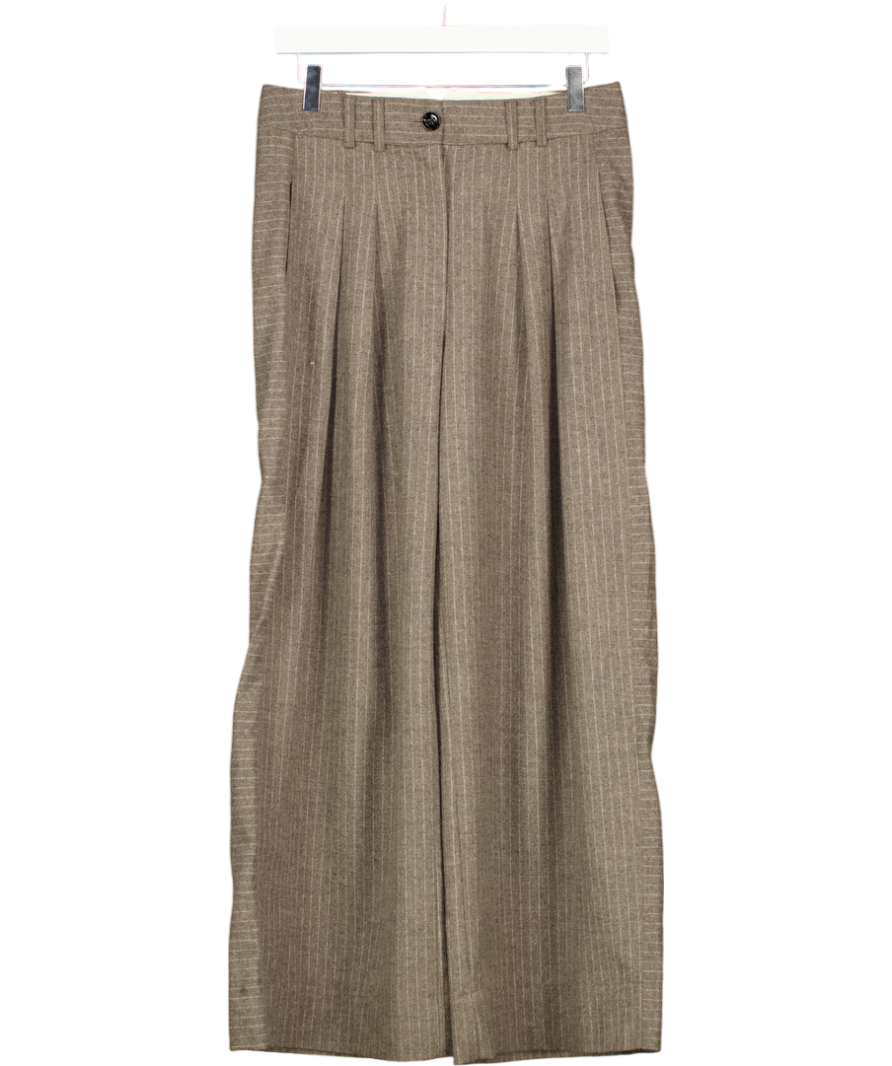ME+EM Grey Double Pleat Trouser UK 10