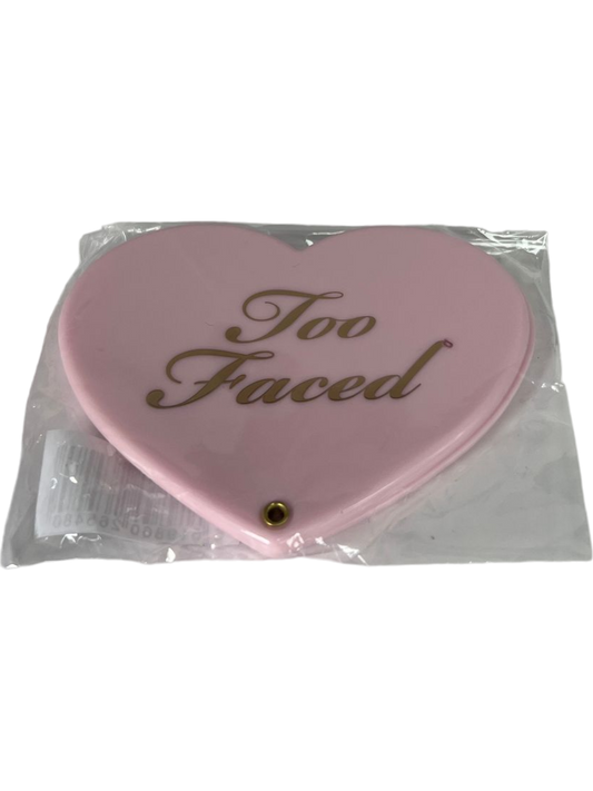 Too Faced Pink Heart-Shaped Compact Mirror