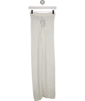 DEVON WINDSOR White Sheer Knit Beach Trousers UK S