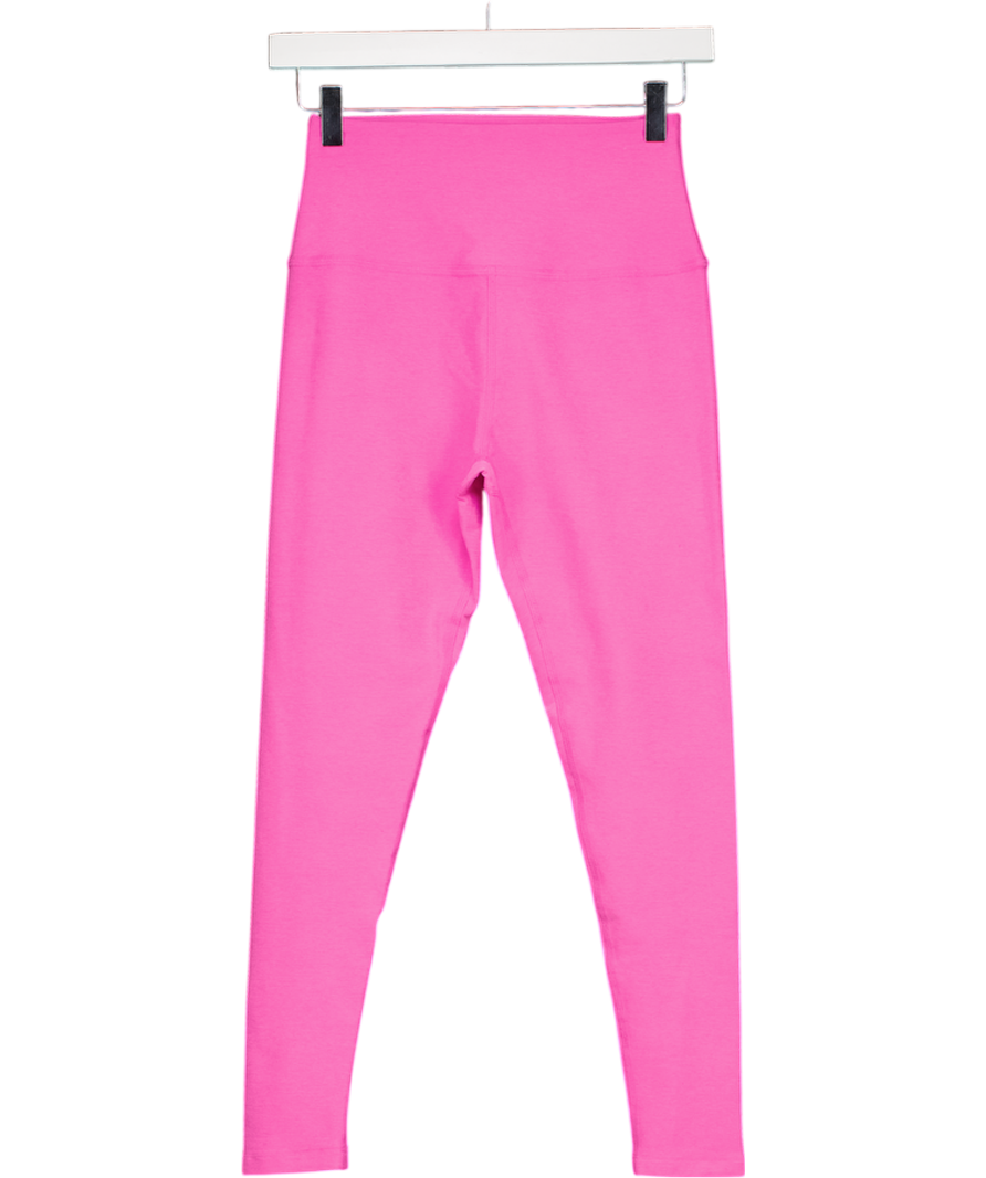 Beyond Yoga Pink Spacedye Caught In The Midi High Waisted Legging UK M