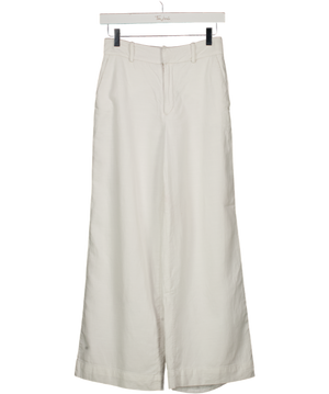 HOUSE OF CB Tasha White Linen Mix Trousers UK M