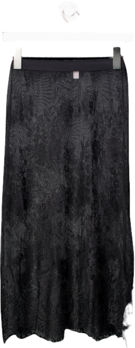 Chelsea 28 Black Sheer Lace Slip Skirt UK XS
