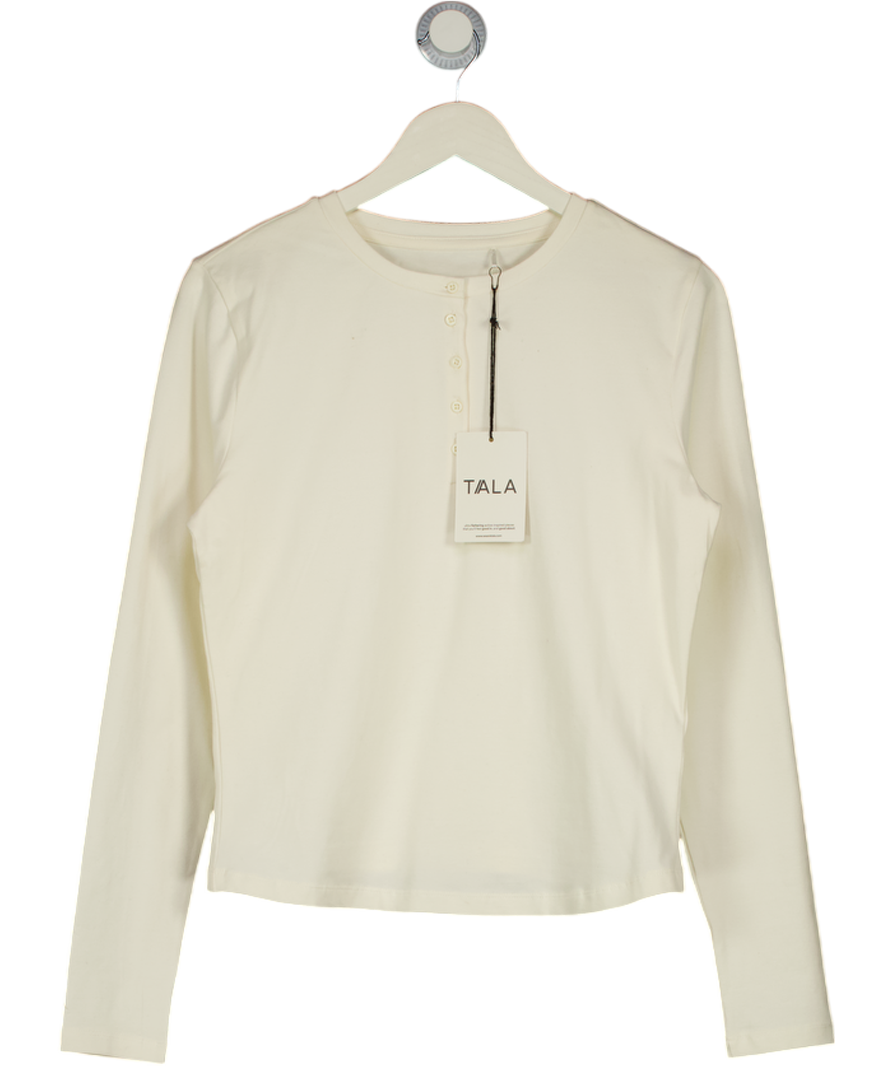 T/ALA Cream 365 Core Cotton Henley Top UK XL