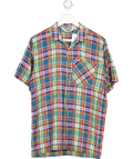 Missoni Multicoloured Uomo Checkered Short Sleeve Shirt UK S