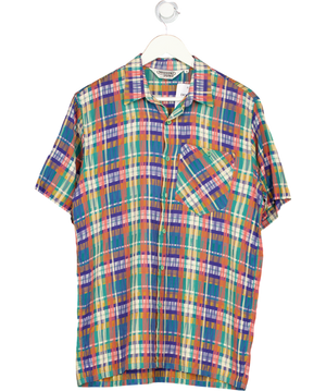 Missoni Multicoloured Uomo Checkered Short Sleeve Shirt UK S