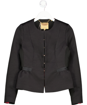 Ted Baker Black Jacquard Blazer UK 10