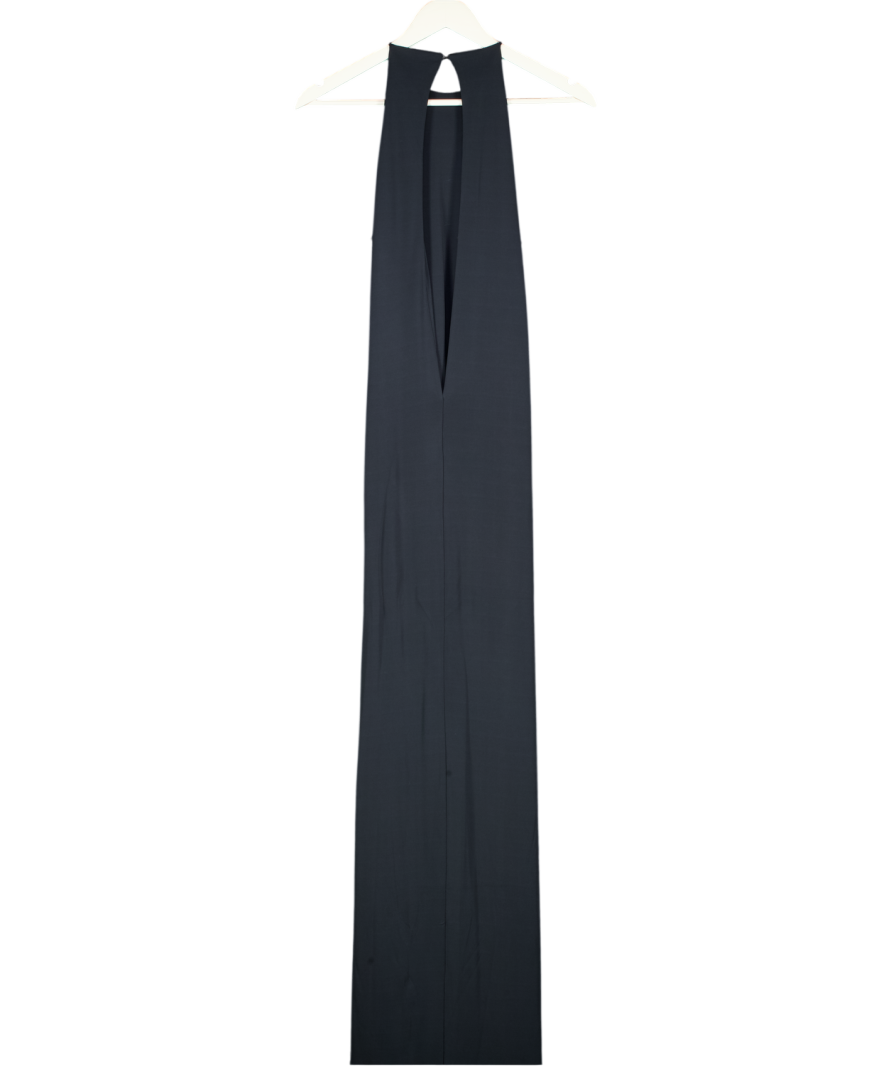 KHY BY KYLIE JENNER Black Keyhole Maxi Dress UK XS