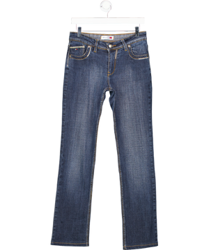 Tommy Hilfiger Blue Mid Rise Straight Leg Jeans W30