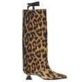 MIISTA Brown Animal Print Suede Effie Boots UK 6 EU 39 👠