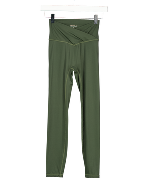 ADANOLA Green Cross Front Leggings UK XS