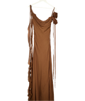 Pretty Rascal Brown Vivienne Midi Dress UK S