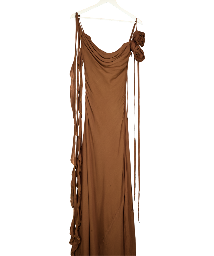 Pretty Rascal Brown Vivienne Midi Dress UK S