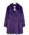 MICHAEL Michael Kors Purple Faux Fur Coat UK S