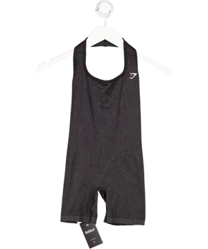 gymshark Black Vital Halter Neck With Shelf UK XS