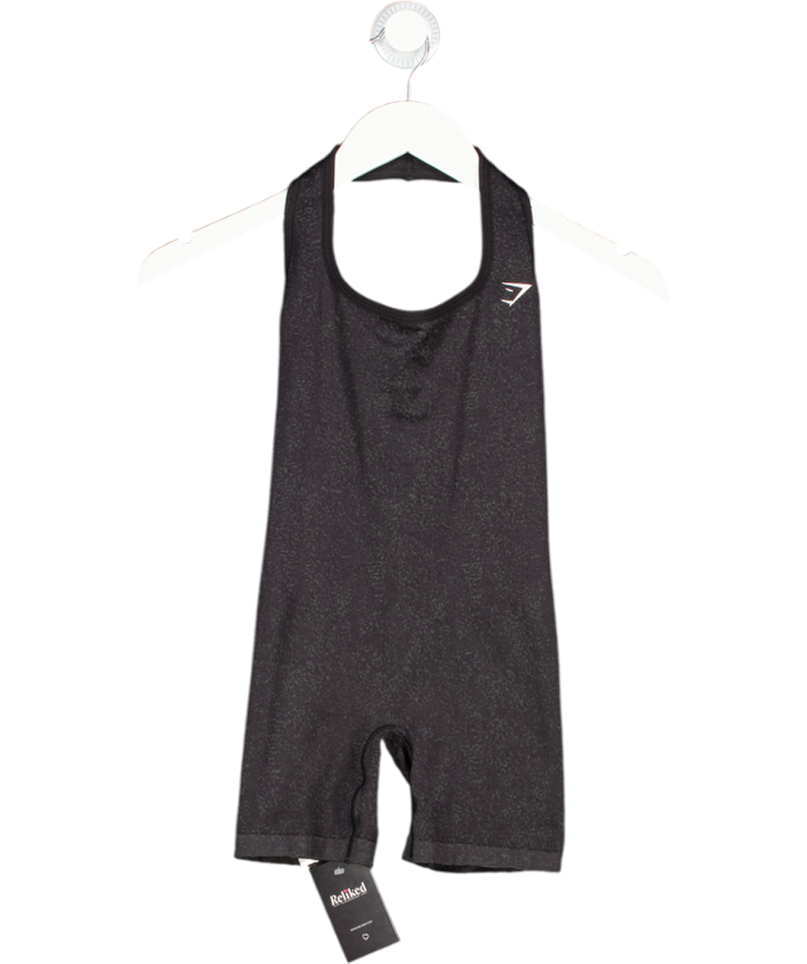 gymshark Black Vital Halter Neck With Shelf UK XS