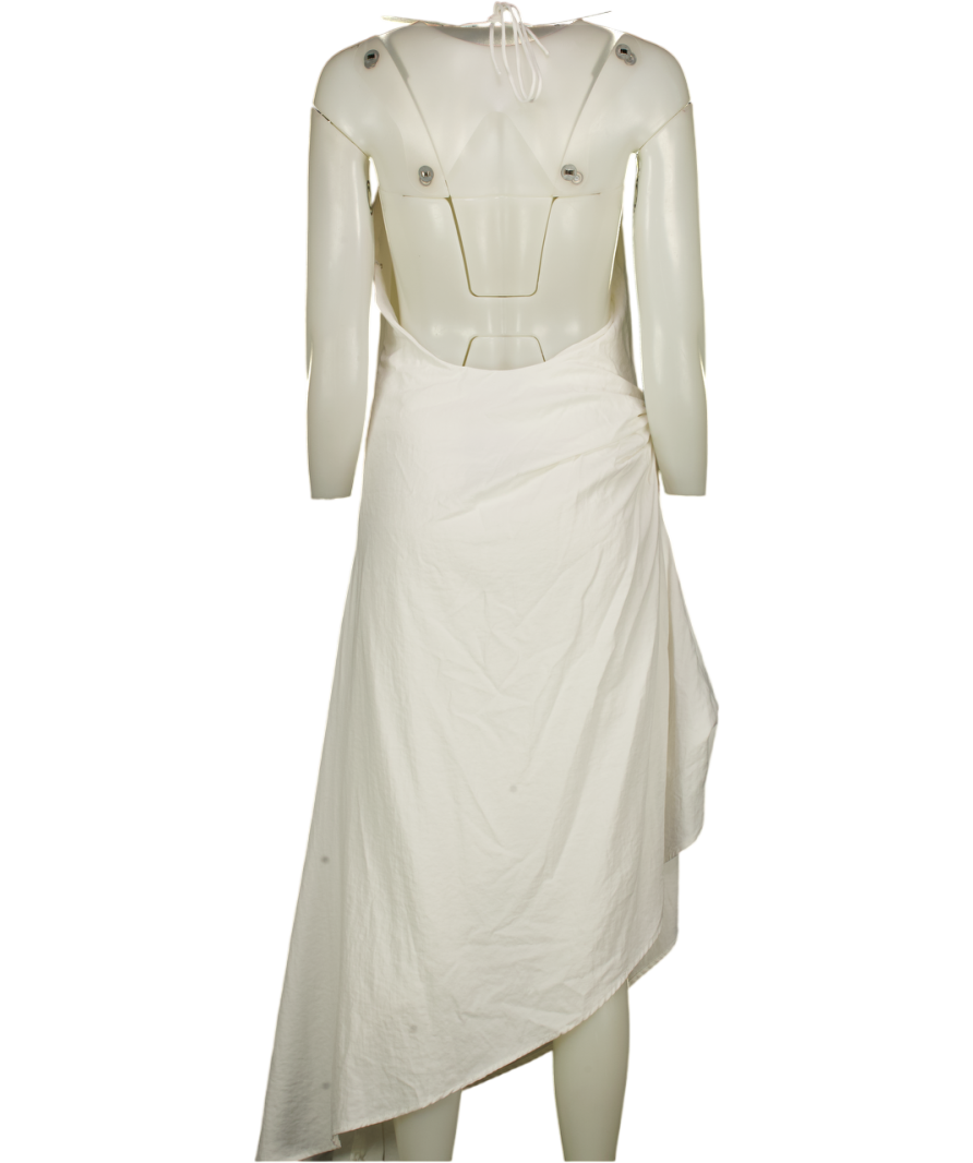 WHITE FOX Night Hustle Halter Midi Dress White UK M