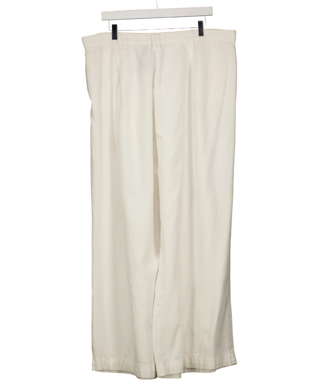 Nobody's Child White High Rise Soho Wide Jeans UK 18