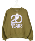 American Apparel Green 20 Years Plizzy Sweatshirt UK S
