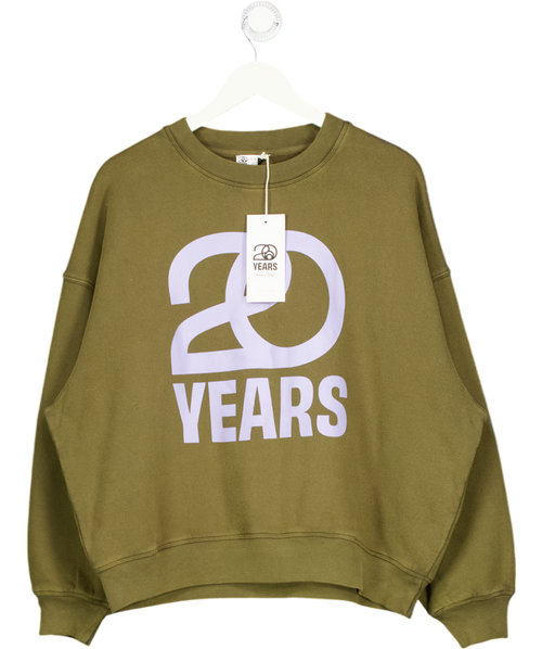 American Apparel Green 20 Years Plizzy Sweatshirt UK S