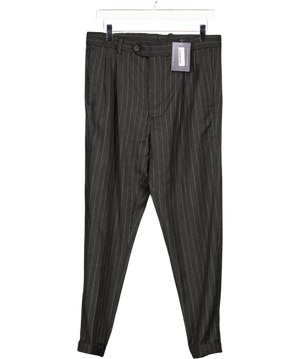 All Saints Grey Pinstripe Skinny Trousers W28
