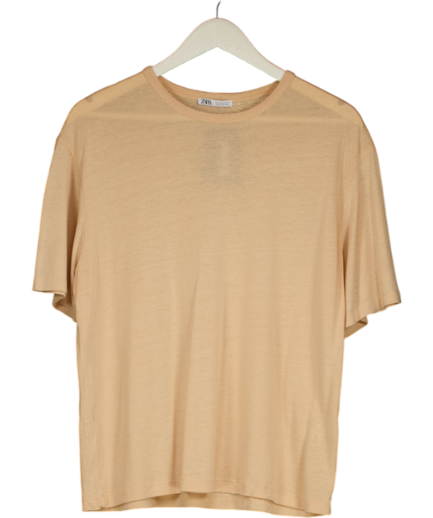 ZARA Orange Lightweight Tee UK M