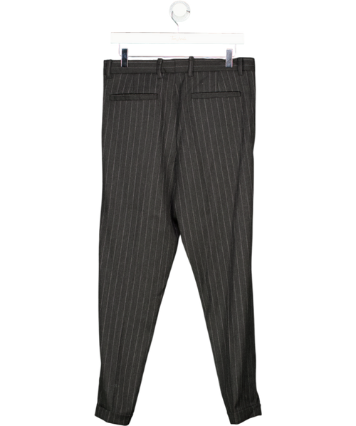 All Saints Grey Pinstripe Skinny Trousers W28