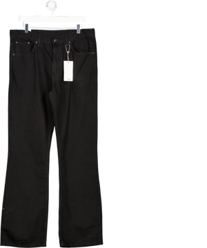 WEEKDAY Black Mercury Mid Rise Relaxed Bootcut Leg Jeans L32 W32