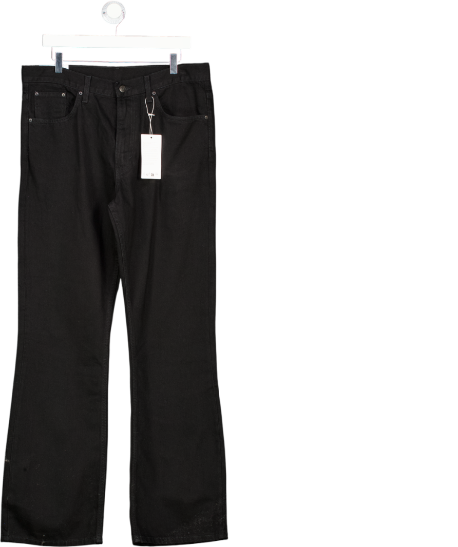 WEEKDAY Black Mercury Mid Rise Relaxed Bootcut Leg Jeans L32 W32