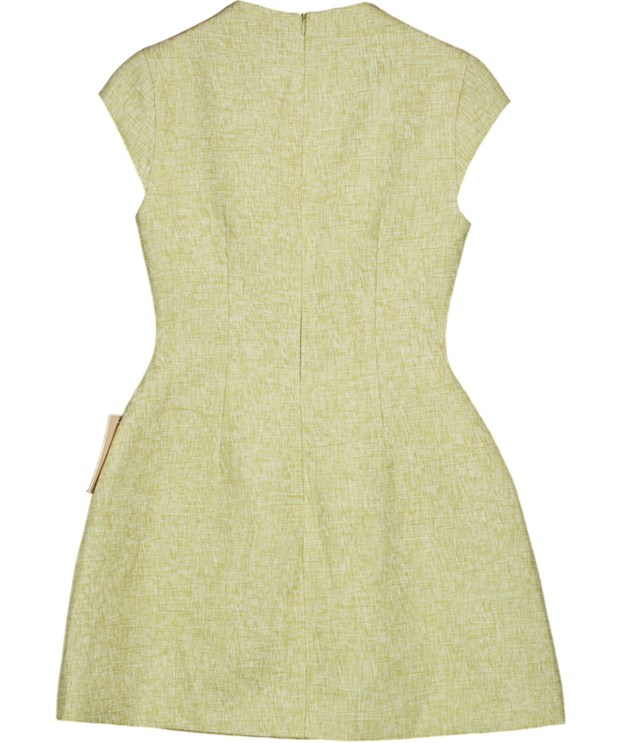 ODDMUSE Green Tweed Cap Sleeve Mini Dress UK S Reliked ODDMUSE Green Tweed Cap Sleeve Mini Dress UK S Reliked