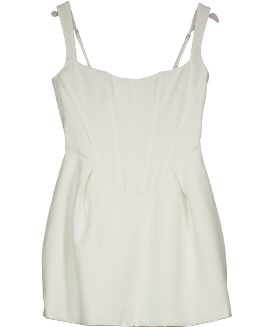 Babyboo White Janiyah Mini Dress - Ivory UK M