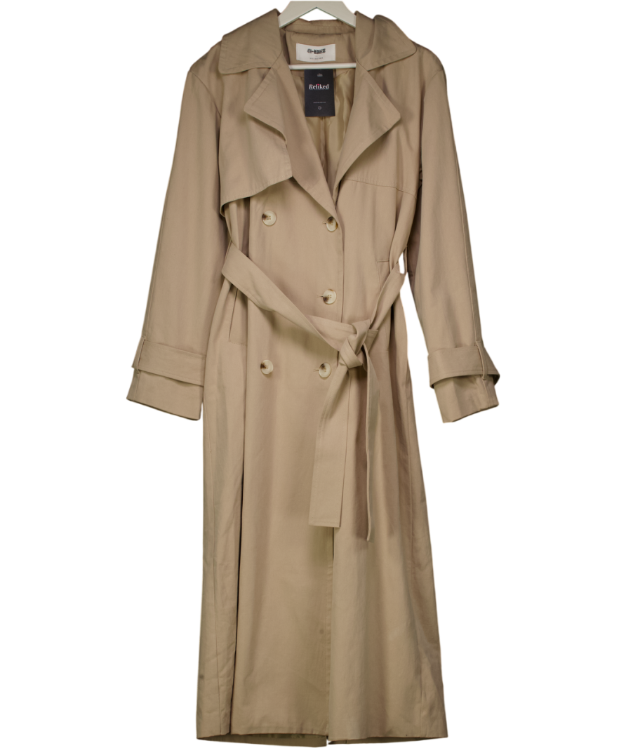 4th & Reckless Beige Tailored Trench Coat UK 10