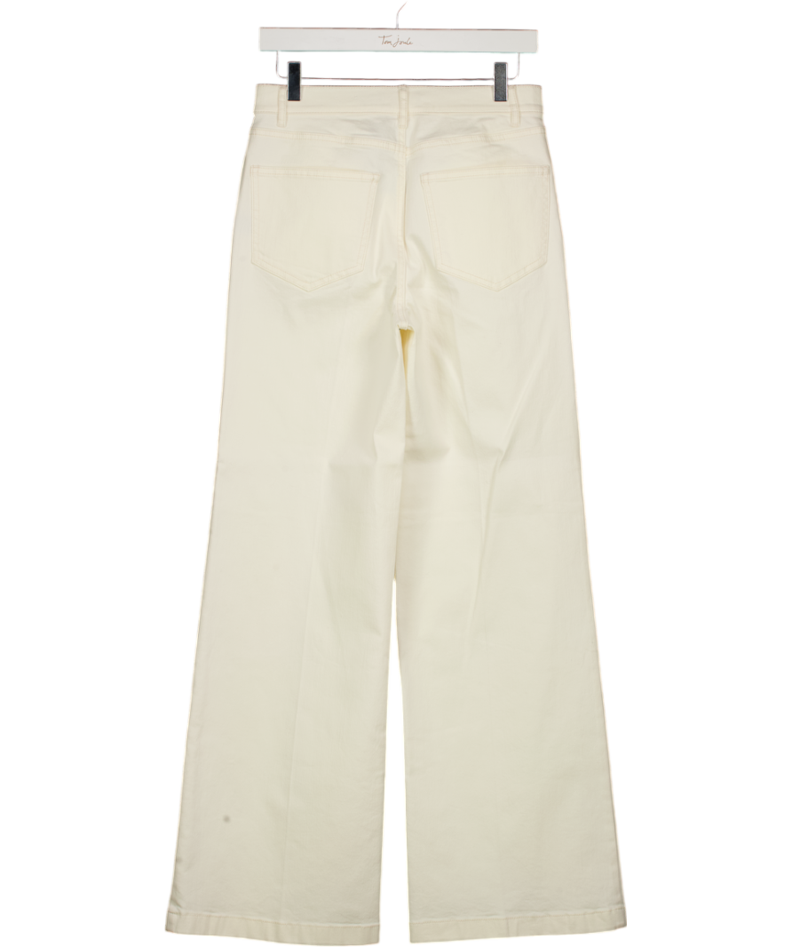 J. MCLAUGHLIN Cream Wide Leg Jeans Us4 UK 8