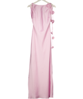RUNAWAY THE LABEL Floral Detail Maxi Dress - Petal Pink UK XS