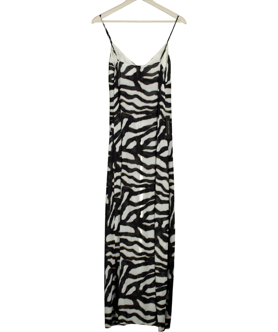 WHITE FOX Black Clarisse Top Blurred Noir UK S