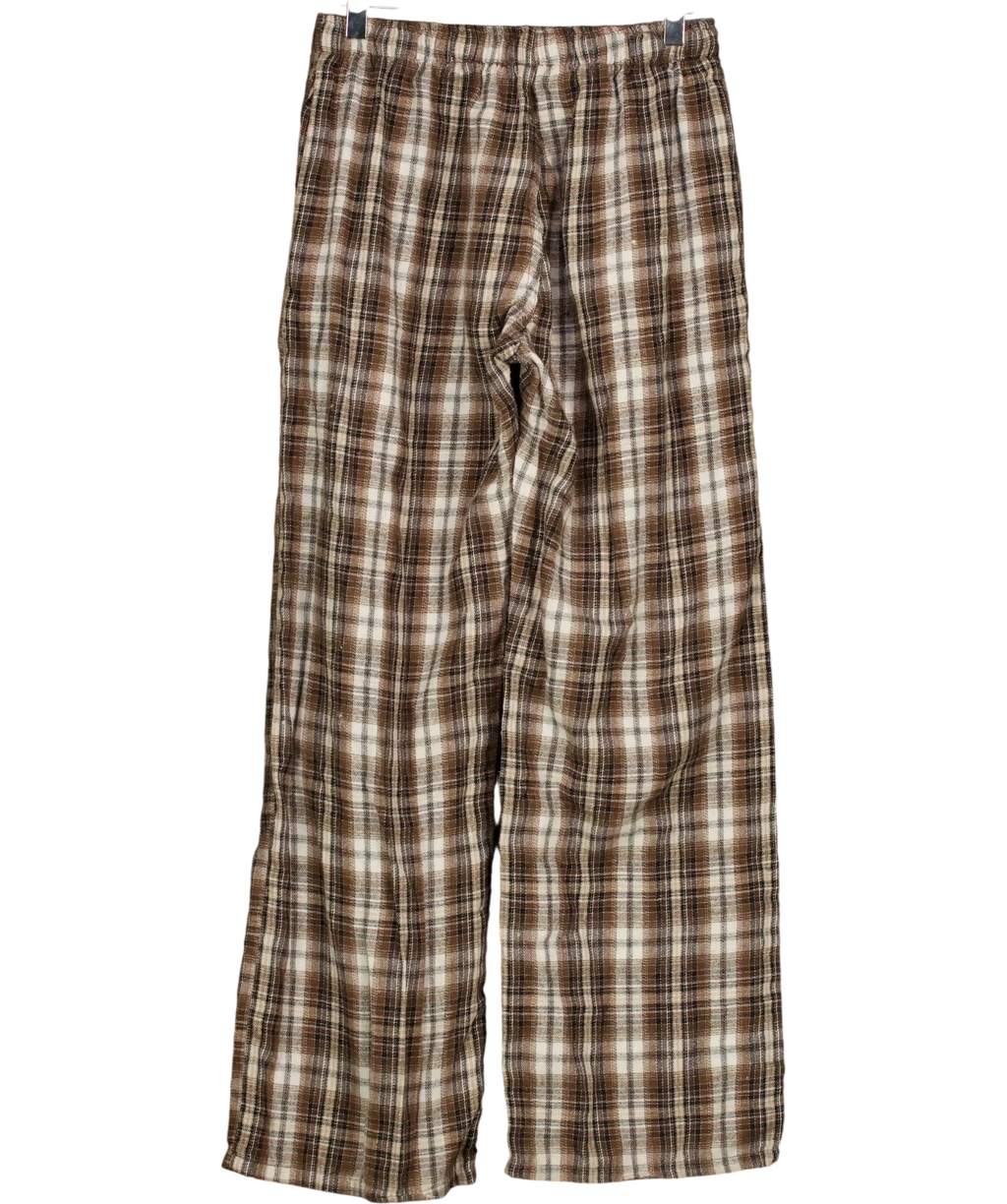 Brandy Melville Brown Noelia Plaid Pants UK S